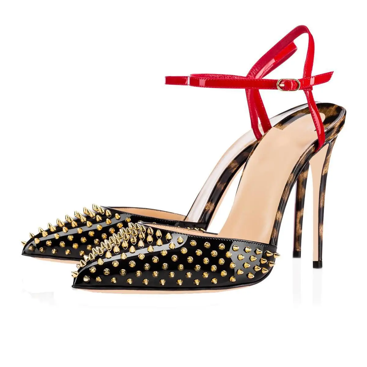 Fashion Sandals Pointed Toe Leopard Print Colorblock Rivet Stiletto Women's Shoes High Heels Shoes
Fashion Sandals Pointed Toe Leopard Print Colorblock Rivet Stiletto Women's Shoes High Heels Shoes