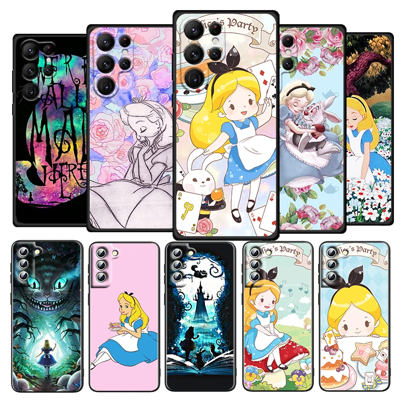 Disney Alice in Wonderland For Samsung Galaxy S22 S21 S20 Ultra Plus Pro S10 S9 S8 S7 4G 5G silicone Soft Black Phone Case
Disney Alice in Wonderland For Samsung Galaxy S22 S21 S20 Ultra Plus Pro S10 S9 S8 S7 4G 5G silicone Soft Black Phone Case
