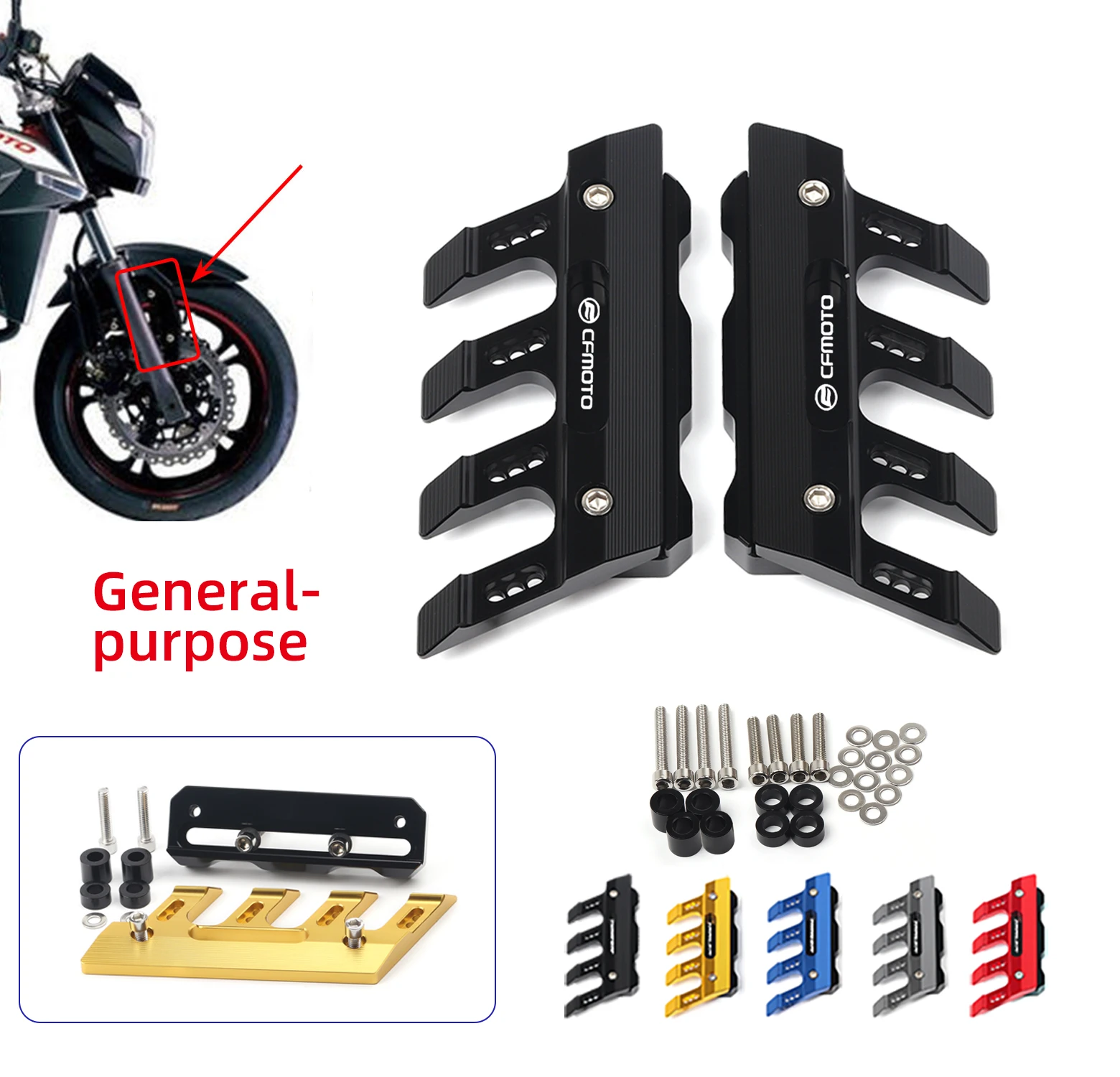 Front shock absorber fender protection cover For CFMOTO CF650NK CF1250 CF1250J CF650J 650nk CF650 Motorcycle Accessories
Front shock absorber fender protection cover For CFMOTO CF650NK CF1250 CF1250J CF650J 650nk CF650 Motorcycle Accessories