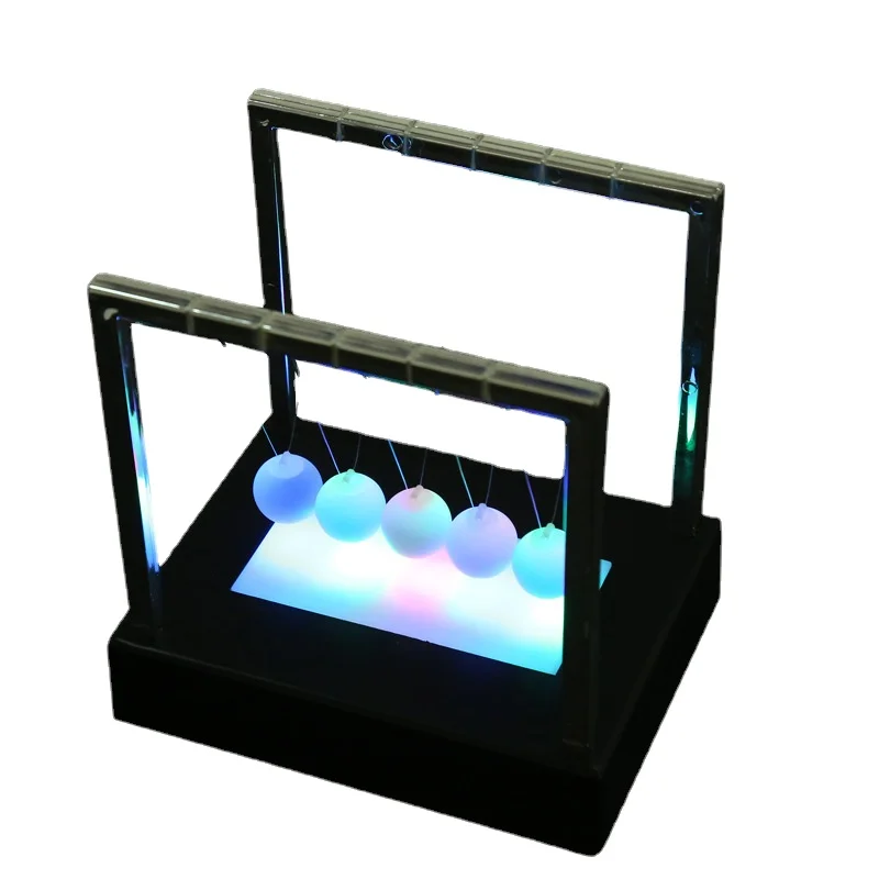 Balance Steel Balls LED Light Up Pendulum Desk Fun Toy Newton Cradle Physics Science Pendulum Ball Home Casual Decoration
Balance Steel Balls LED Light Up Pendulum Desk Fun Toy Newton Cradle Physics Science Pendulum Ball Home Casual Decoration