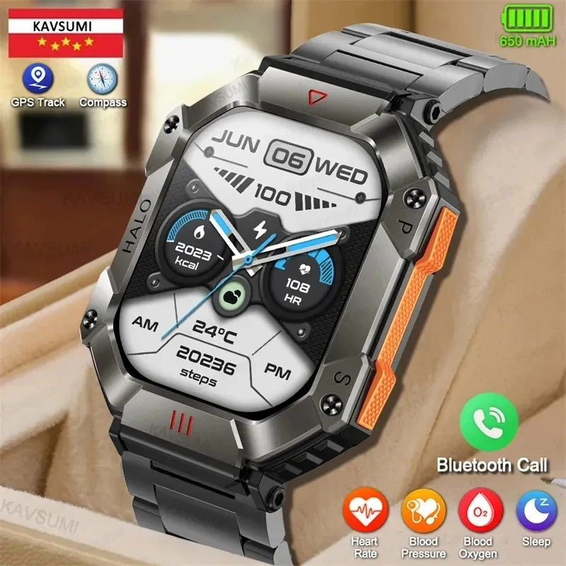 New Military Smart Watch Men IP67 Waterproof 650mAh Battery Ultra Long Standby Compass Bluetooth Call Outdoor Sports Smartwatch
New Military Smart Watch Men IP67 Waterproof 650mAh Battery Ultra Long Standby Compass Bluetooth Call Outdoor Sports Smartwatch