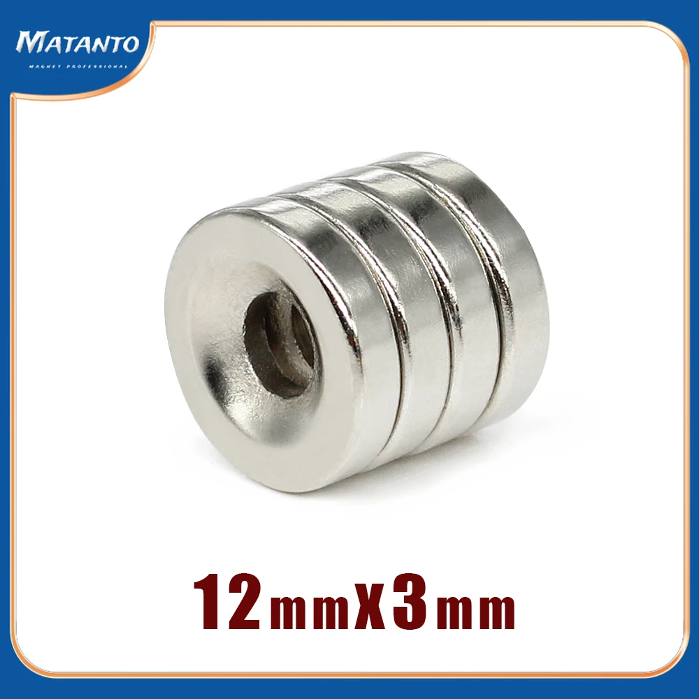 10/20/30/50/100/1500/200PCS 12x3-4 Disc Neodymium Magnets 12x3 mm Hole 4mm Minor Diameter Round Countersunk Magnet 12*3-4 12*3
10/20/30/50/100/1500/200PCS 12x3-4 Disc Neodymium Magnets 12x3 mm Hole 4mm Minor Diameter Round Countersunk Magnet 12*3-4 12*3