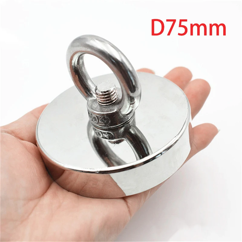 Diameter 75mm Fishing Magnet NdFeB Strong Neodymium Magnets Rare Earth Search Magnetic Rings Super Powerful Salvage Magnets
Diameter 75mm Fishing Magnet NdFeB Strong Neodymium Magnets Rare Earth Search Magnetic Rings Super Powerful Salvage Magnets