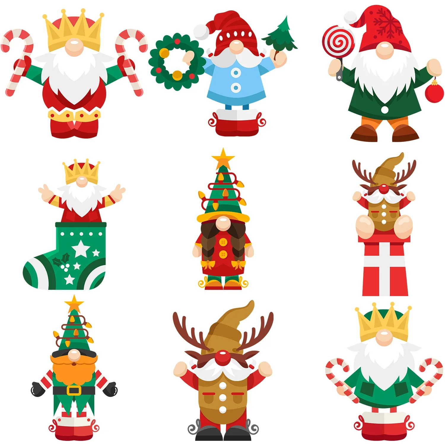 9-Pack Christmas Gnome Theme Iron-on Transfer Stickers, Vinyl Heat Transfer Patches for DIY Clothing Backpack Heat Transfer Film
9-Pack Christmas Gnome Theme Iron-on Transfer Stickers, Vinyl Heat Transfer Patches for DIY Clothing Backpack Heat Transfer Film