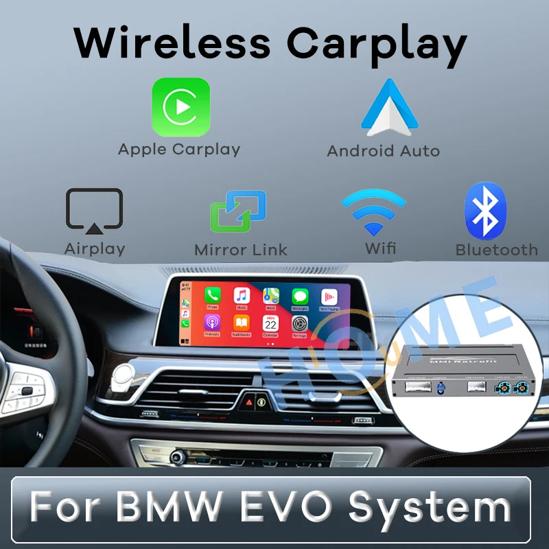 Беспроводной Carplay Android автомобильный интерфейсный ящик для BMW EVO ID5 ID6 система 2017-2019 MuItimedia Mirror Link
Беспроводной Carplay Android автомобильный интерфейсный ящик для BMW EVO ID5 ID6 система 2017-2019 MuItimedia Mirror Link