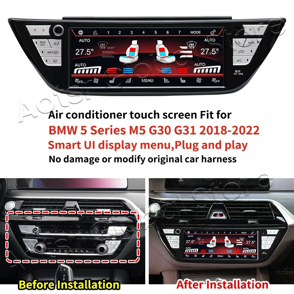 8.8 Inch Android AC Panel Board Air For BMW 5 Series 6 Series GT X3/X3M X4/X4M M5 2017-2022 IPS Climate Control Touch Screen
8.8 Inch Android AC Panel Board Air For BMW 5 Series 6 Series GT X3/X3M X4/X4M M5 2017-2022 IPS Climate Control Touch Screen