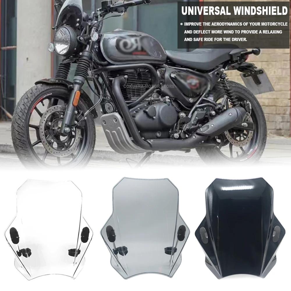 For Hunter 350 Universal Motorcycle Windscreen Windshield Covers Screen Smoke Lens Motorbikes Deflector
For Hunter 350 Universal Motorcycle Windscreen Windshield Covers Screen Smoke Lens Motorbikes Deflector