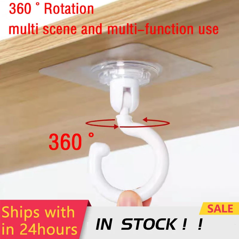 1/5PC 360 Degrees Rotated Kitchen Bathroom Hooks Self Adhesive Home Wall Door Hook Handbag Clothes Ties Bag Hanger Hanging Rack
1/5PC 360 Degrees Rotated Kitchen Bathroom Hooks Self Adhesive Home Wall Door Hook Handbag Clothes Ties Bag Hanger Hanging Rack