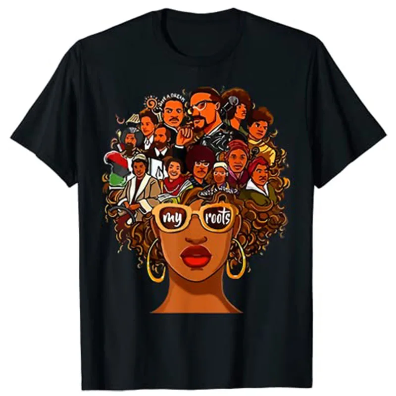 I Love My Roots Black Powerful History Month Pride DNA Gift T-Shirt Graphic Tee Tops Women's Fashion Short Sleeve Blouses
I Love My Roots Black Powerful History Month Pride DNA Gift T-Shirt Graphic Tee Tops Women's Fashion Short Sleeve Blouses