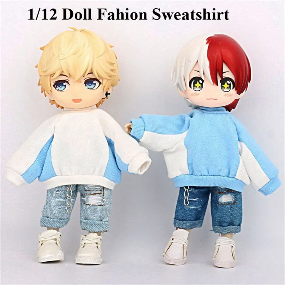 for 1/11ob11 Dolls Accessories for 1/12 Doll Doll T-shirt Doll Clothes Hoodies Causal Clothes Shirts Fahion Sweatshirt
for 1/11ob11 Dolls Accessories for 1/12 Doll Doll T-shirt Doll Clothes Hoodies Causal Clothes Shirts Fahion Sweatshirt