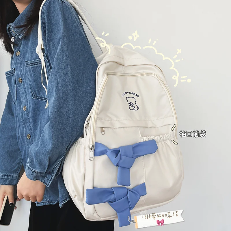 Japanese Style Fashion Backpack School Bags With Bowknot for Teenage Girls Lovely Book Bags
Japanese Style Fashion Backpack School Bags With Bowknot for Teenage Girls Lovely Book Bags