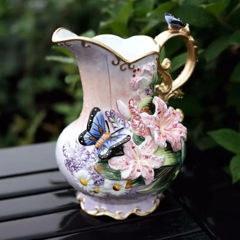 Purple Ceramic Butterfly Lily Flowers Vase Pot Home Decor Room Wedding Gifts Office Study Living Room Dining Table Interior Vase
Purple Ceramic Butterfly Lily Flowers Vase Pot Home Decor Room Wedding Gifts Office Study Living Room Dining Table Interior Vase