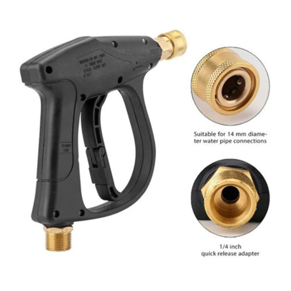 3000 PSI High Pressure Washer 14mm Gun Inner Connector With 5 Nozzles Copper Car Cleanning Wash Foam Spray Short Wand Lance
3000 PSI High Pressure Washer 14mm Gun Inner Connector With 5 Nozzles Copper Car Cleanning Wash Foam Spray Short Wand Lance