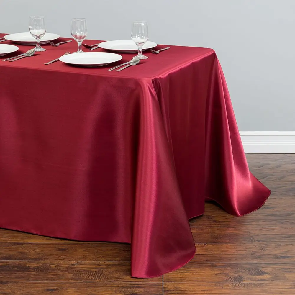 Rectangle Satin Tablecloth Wedding Party Decoration For Hotel Banquet Party Events Decoration Table Cover Topper Overlay
Rectangle Satin Tablecloth Wedding Party Decoration For Hotel Banquet Party Events Decoration Table Cover Topper Overlay
