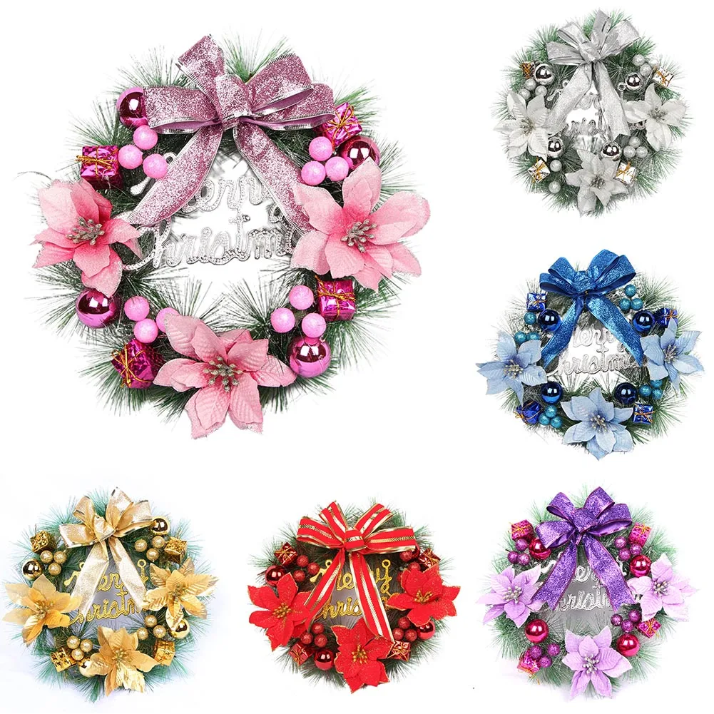 30cm Christmas Wreath Winter Pine Cones Baubles Xmas Front Door Wreath Ornaments Home Door Window Mantle Christmas Decoration
30cm Christmas Wreath Winter Pine Cones Baubles Xmas Front Door Wreath Ornaments Home Door Window Mantle Christmas Decoration