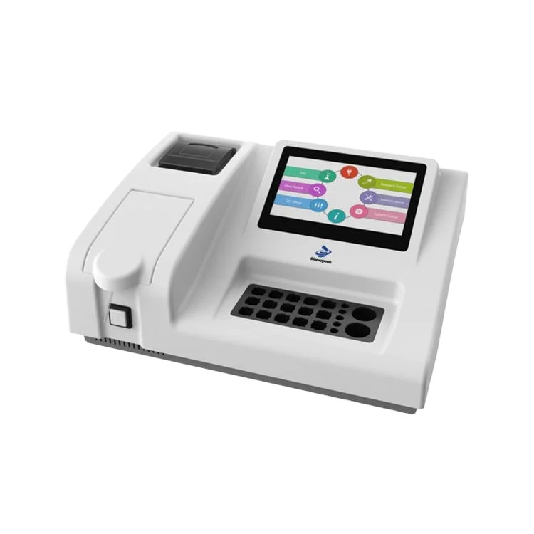 Модель полуавтоматического биохимического анализатора Bioevopeak: BA-SA-100C с функцией свертывания крови с CE для клинических/больниц
Модель полуавтоматического биохимического анализатора Bioevopeak: BA-SA-100C с функцией свертывания крови с CE для клинических/больниц