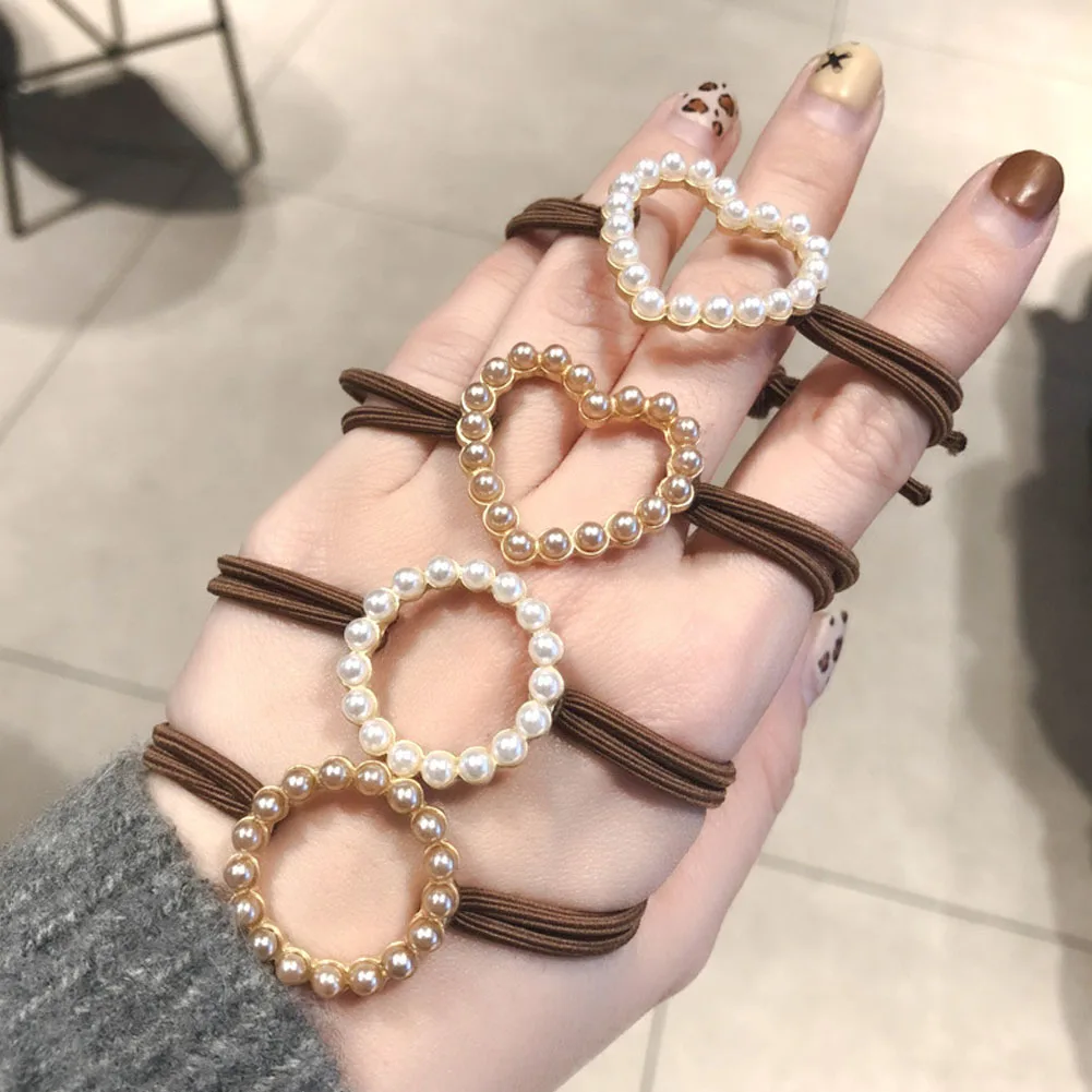 Fashion Pearl Hair Ropes Sweet Heart-shaped Elastic Hair Band Women Girls Scrunchies Hair Ties Ponytail Holders Hair Accessories
Fashion Pearl Hair Ropes Sweet Heart-shaped Elastic Hair Band Women Girls Scrunchies Hair Ties Ponytail Holders Hair Accessories
