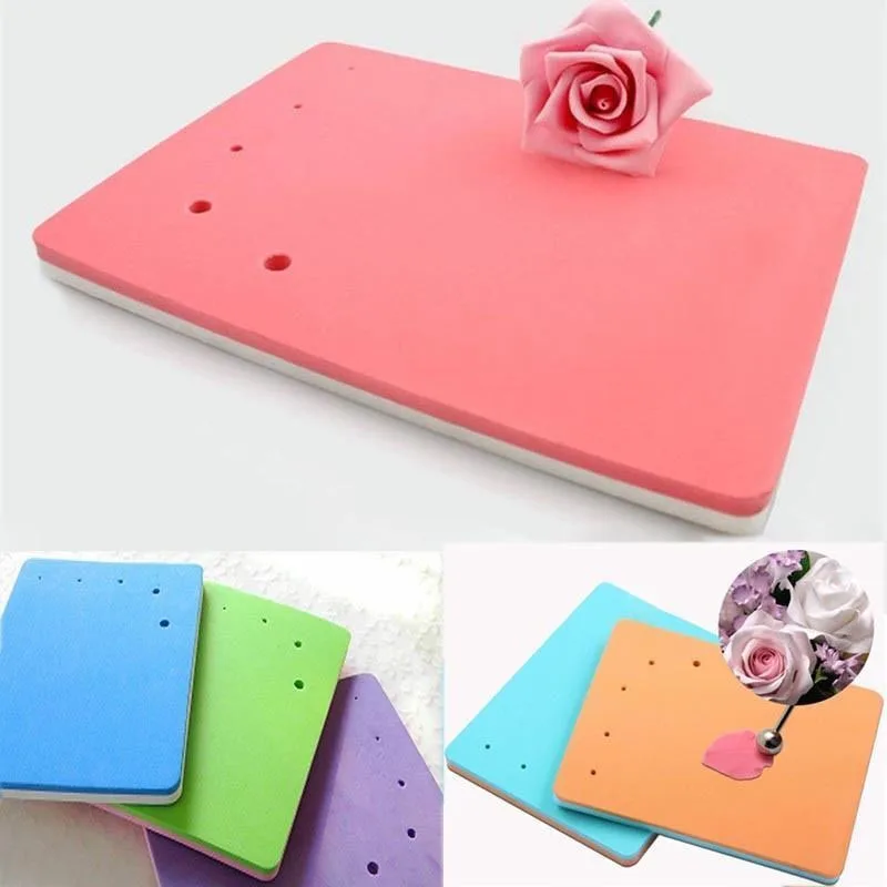 

Sponge Cake Foam Pad Flower Modelling Gum Paste Fondant Mat Baking For Sugarcraft Random Color Decoration resin skeleton