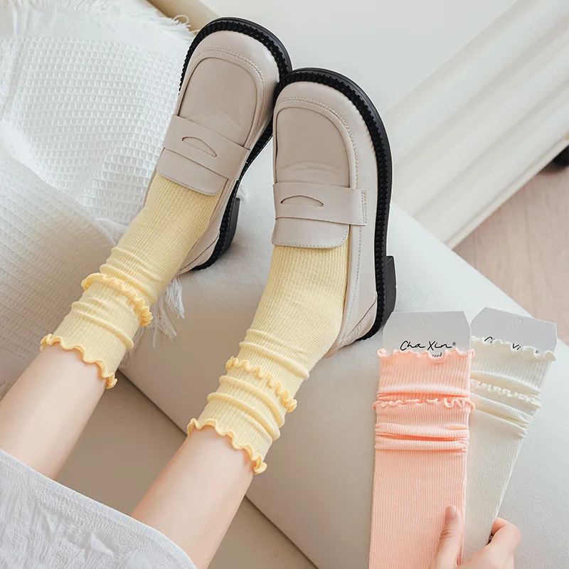 Spring and Summer Fungus Lace Pile Socks Women's College Style Cute Girls Thin Cute Socks
Spring and Summer Fungus Lace Pile Socks Women's College Style Cute Girls Thin Cute Socks