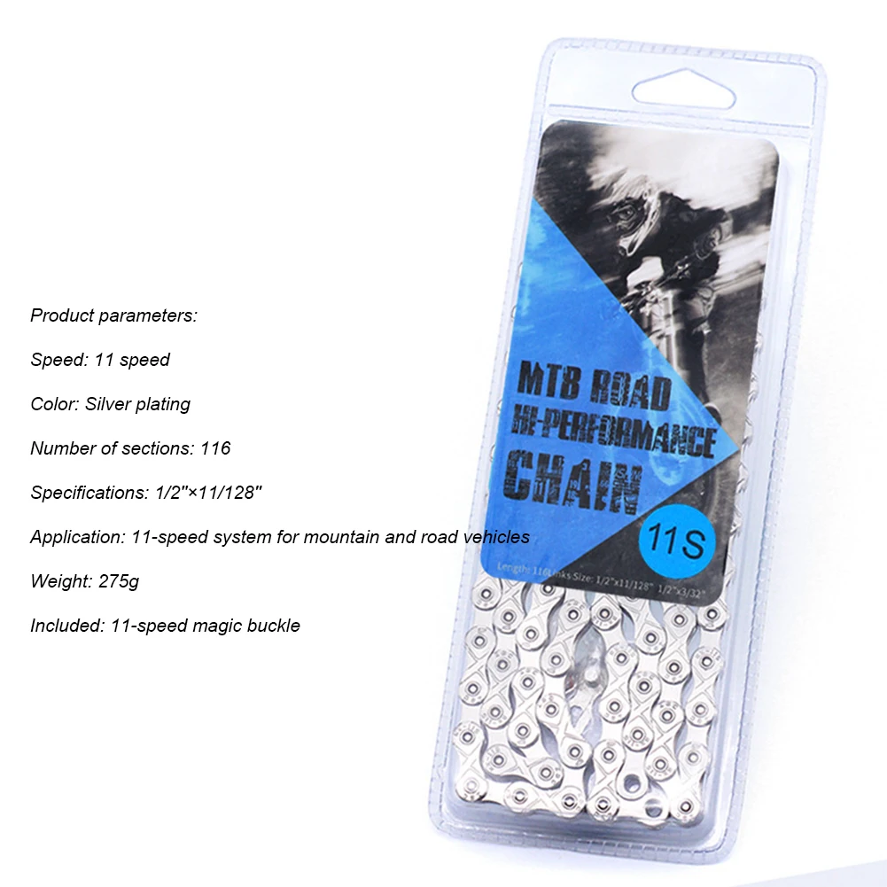 Carbon Steel Riding Universal Bicycle Chain Cycling for Magic Button For Mountain Road Bike High Speed Joint Silver Easy Install
Carbon Steel Riding Universal Bicycle Chain Cycling for Magic Button For Mountain Road Bike High Speed Joint Silver Easy Install