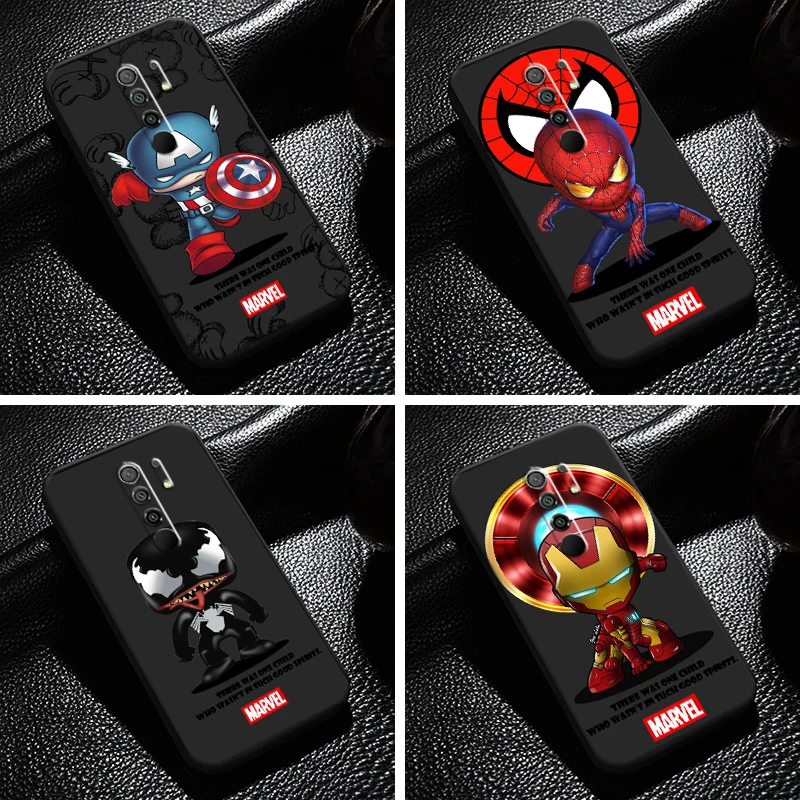 Marvel Cartoon Iron Man Spiderman For Xiaomi Redmi 9 6.53 Inch Phone Case Coque Funda Black TPU Liquid Silicon Silicone Cover
Marvel Cartoon Iron Man Spiderman For Xiaomi Redmi 9 6.53 Inch Phone Case Coque Funda Black TPU Liquid Silicon Silicone Cover