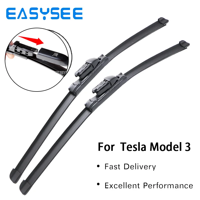 EASYSEE Wiper Blades for Tesla Model Y/ Model 3 Fit Slim Push Button Arms Only 2014 2015 2016 2017 20182019 2020 2021 2022
EASYSEE Wiper Blades for Tesla Model Y/ Model 3 Fit Slim Push Button Arms Only 2014 2015 2016 2017 20182019 2020 2021 2022
