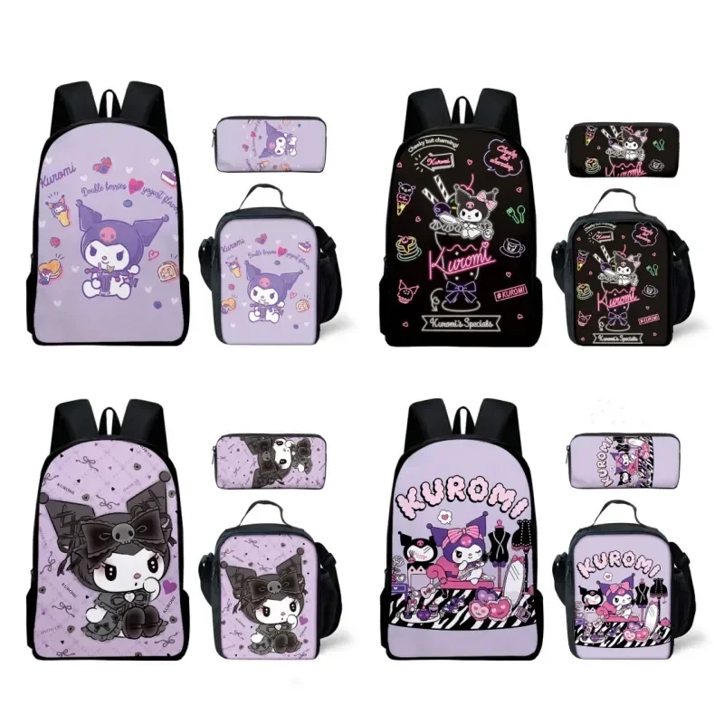 3D 3PC-Set New Product Sanrio Kuromi Backpack Sanrio Backpack Pencil Bag Student School Bag Primary and Middle School Students
3D 3PC-Set New Product Sanrio Kuromi Backpack Sanrio Backpack Pencil Bag Student School Bag Primary and Middle School Students