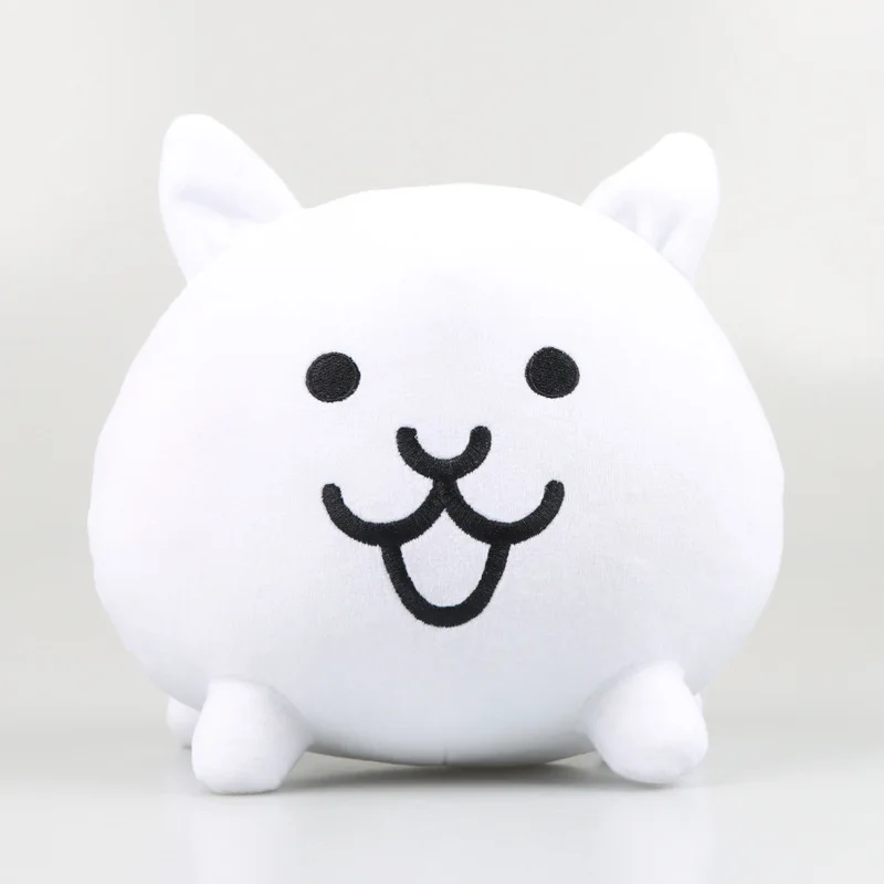

20cm New The Battle Cats Plush Toy White Cat Soft Toy Cartoon Anime Figure Plush Stuffed Animal Toy Peluche Gift Toy for Kids