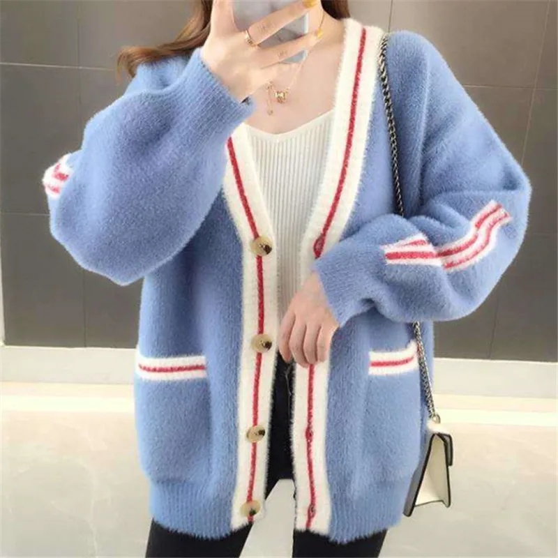 Женский кашемировый кардиган, вязаный жакет с большими карманами и длинными рукавами, пальто в стиле пэчворк, Осень-зима
Женский кашемировый кардиган, вязаный жакет с большими карманами и длинными рукавами, пальто в стиле пэчворк, Осень-зима