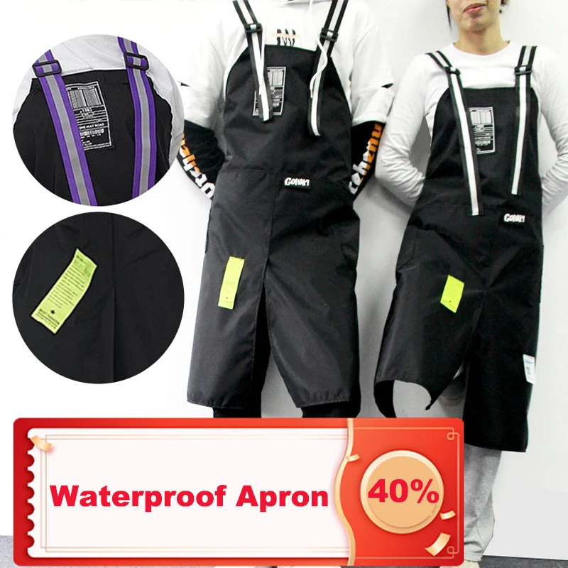 Korean Nylon Waterproof Apron Adjustable Coffee Shop Hairdresser Barista Carpenter Work Clothes Long Slit Nail Salon Apron 
Korean Nylon Waterproof Apron Adjustable Coffee Shop Hairdresser Barista Carpenter Work Clothes Long Slit Nail Salon Apron