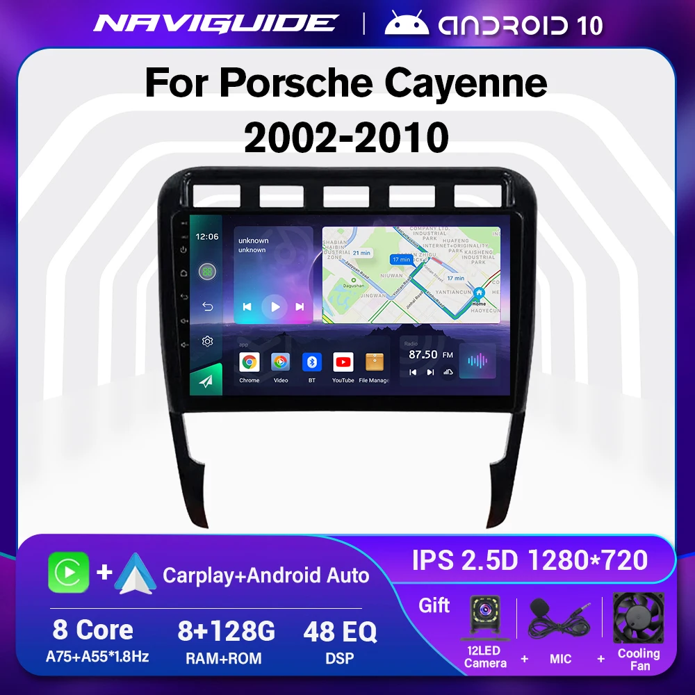 NAVIGUIDE 2DIN Android Car Radio For Porsche Cayenne 2002-2010 WIFI GPS Navigation FM Car Multimedia Player Head Unit Autoradio
NAVIGUIDE 2DIN Android Car Radio For Porsche Cayenne 2002-2010 WIFI GPS Navigation FM Car Multimedia Player Head Unit Autoradio