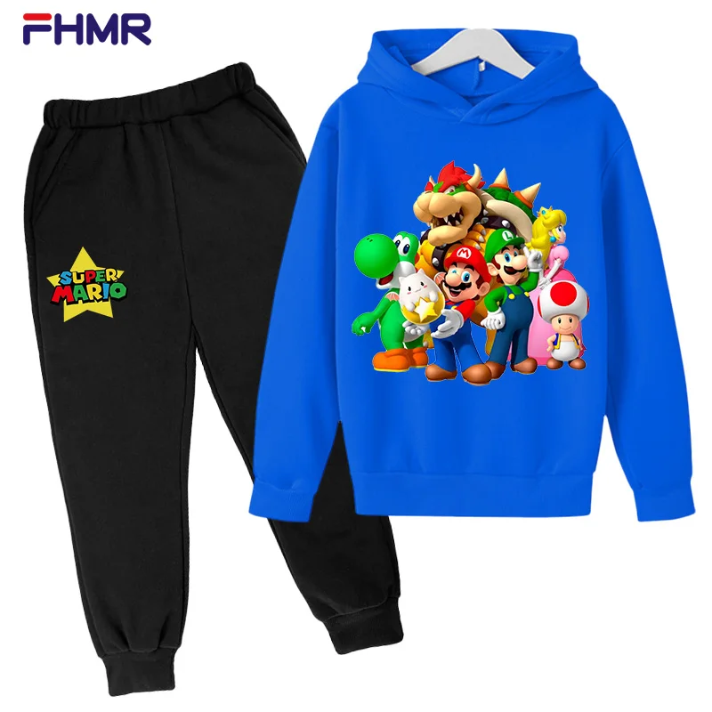 2022 Spring Casual Tracksuit Children Boy Girl Cotton Mario Bros Hoodies Pants 2pcs/sets Kids Sport Suit Infant Clothing
2022 Spring Casual Tracksuit Children Boy Girl Cotton Mario Bros Hoodies Pants 2pcs/sets Kids Sport Suit Infant Clothing