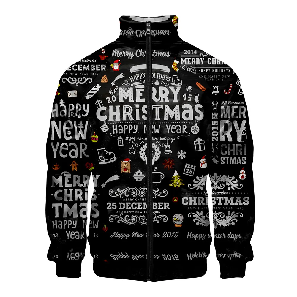 Merry Christmas 3D Stand-up Collar Zipper Jacket Men Women Fashion Sweatshirt Christmas Clothes Casual Warm Jackets Cool Clothes
Merry Christmas 3D Stand-up Collar Zipper Jacket Men Women Fashion Sweatshirt Christmas Clothes Casual Warm Jackets Cool Clothes