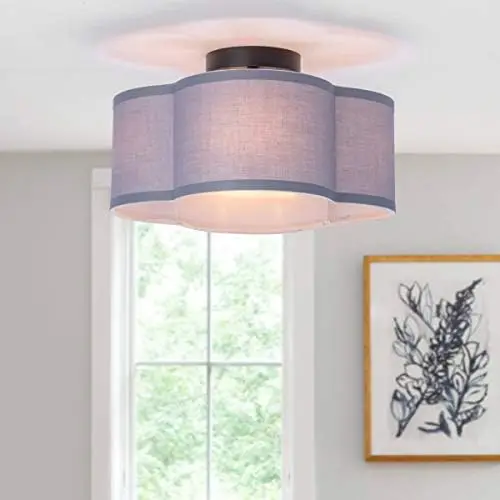 Mount Ceiling Light Fixture Cream White Fabric Drum Shade Antique Brass Brush Paint Finish for Bedroom, Dining Room, Corridor, L
Mount Ceiling Light Fixture Cream White Fabric Drum Shade Antique Brass Brush Paint Finish for Bedroom, Dining Room, Corridor, L