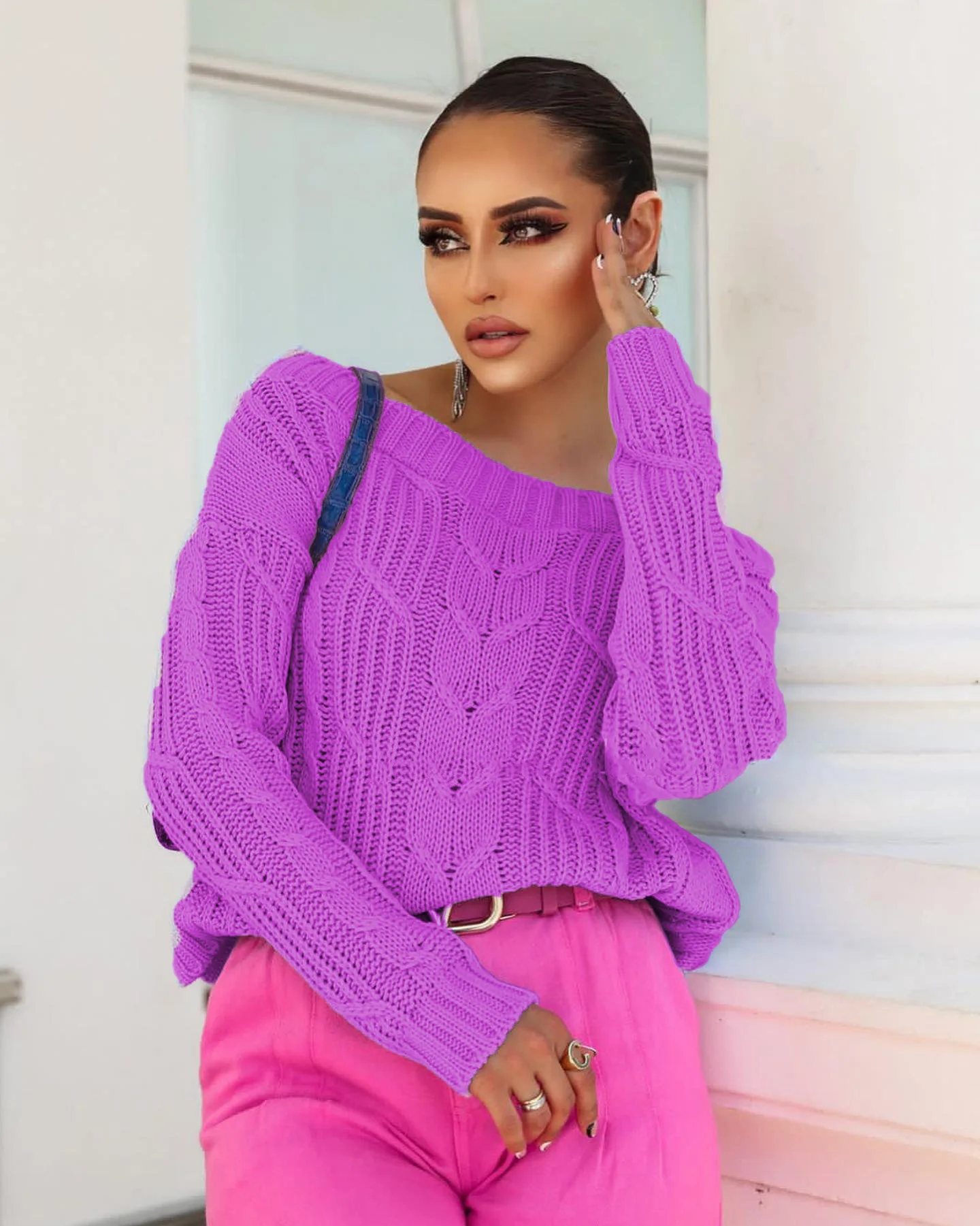 Slash Collar Women Sweaters Solid 2022 Autumn Winter Soft Warm Tops Loose Female Pullover Long Sleeve Knitted Sweater Jumpers
Slash Collar Women Sweaters Solid 2022 Autumn Winter Soft Warm Tops Loose Female Pullover Long Sleeve Knitted Sweater Jumpers