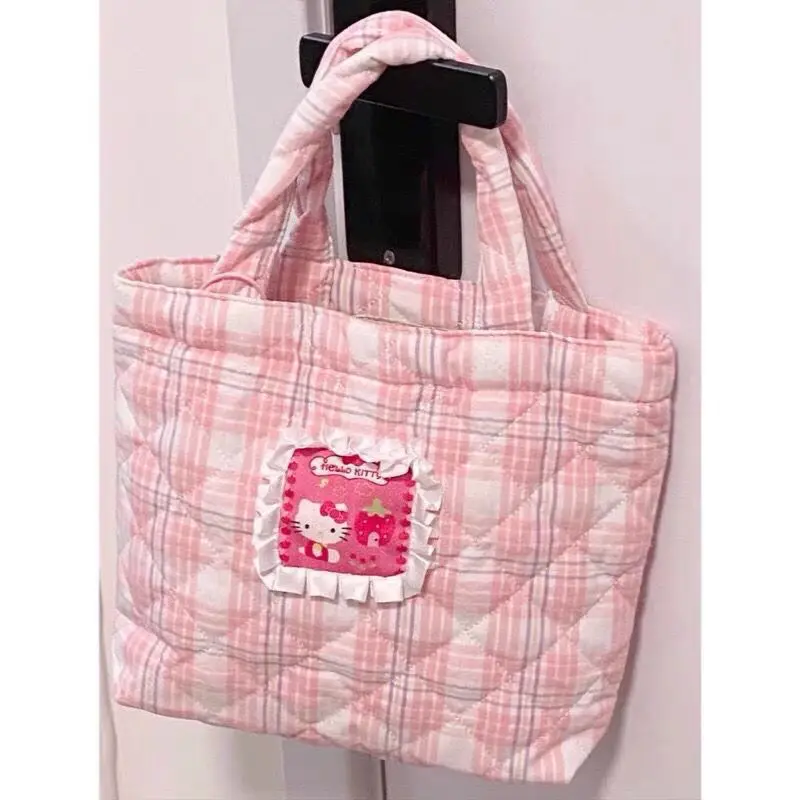 Kawaii Sanrio Hello Kittys Bag Handbag Canvas Bag Lunch Bag Thickened Book Ipad Bag Cute Plaid Series Backpack Girls Toys Gift
Kawaii Sanrio Hello Kittys Bag Handbag Canvas Bag Lunch Bag Thickened Book Ipad Bag Cute Plaid Series Backpack Girls Toys Gift