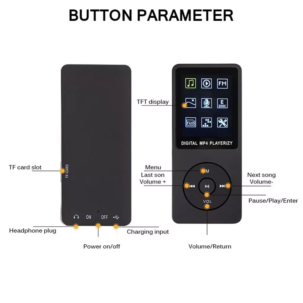 NEW2023 1.8inch Lcd Screen Fm Radio Video Movie With Speaker Tf Card Mp3 Mp4 Player Gifts Portable Player Built-in Microphone E-
NEW2023 1.8inch Lcd Screen Fm Radio Video Movie With Speaker Tf Card Mp3 Mp4 Player Gifts Portable Player Built-in Microphone E-