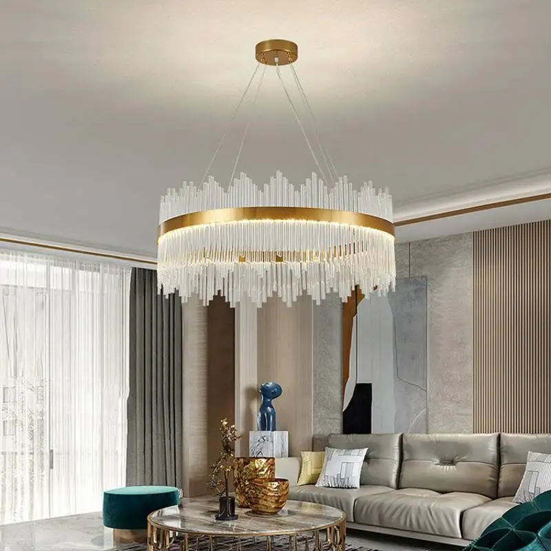 Deluxe LED crystal glass chandelier Nordic minimalist living room lamp Restaurant chandelier light in the bedroom LED chandelier
Deluxe LED crystal glass chandelier Nordic minimalist living room lamp Restaurant chandelier light in the bedroom LED chandelier