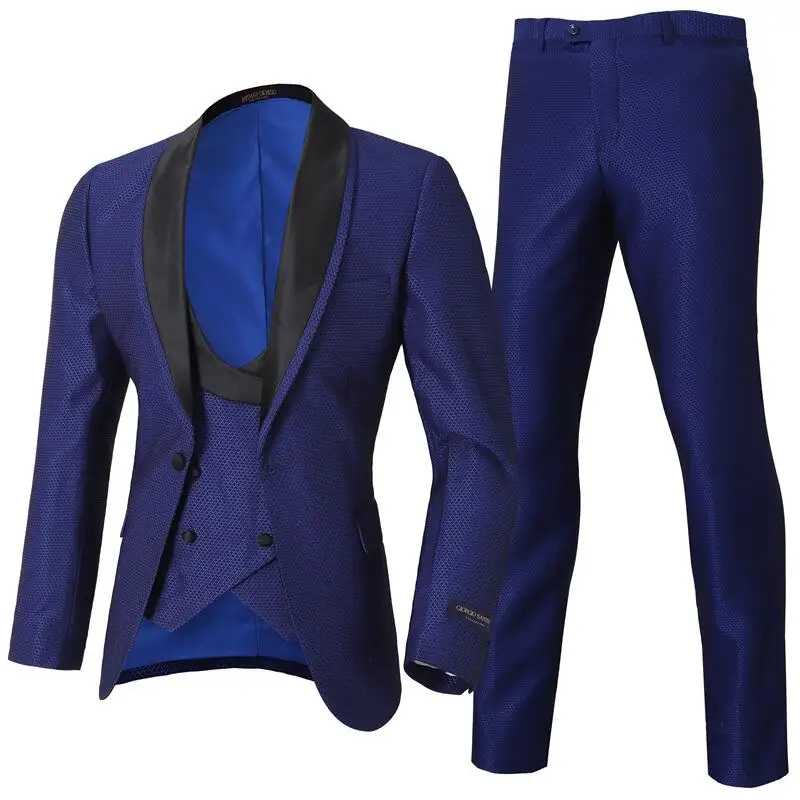 GIORGIOSANTINI Mens Wedding Suits 2022 Italian Design Custom Made BLUE Smoking Tuxedo Jacket 3 Piece Groom Terno Suits For Men
GIORGIOSANTINI Mens Wedding Suits 2022 Italian Design Custom Made BLUE Smoking Tuxedo Jacket 3 Piece Groom Terno Suits For Men