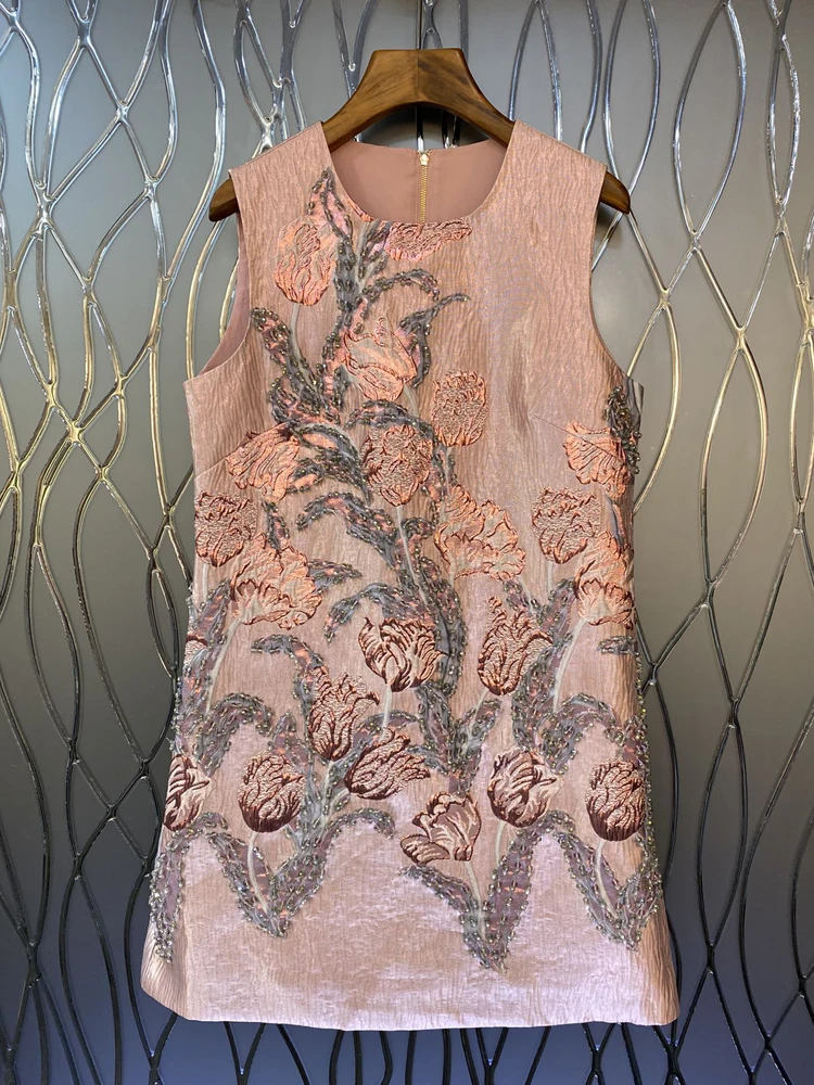 Red RoosaRosee Lovely Print Luxury Beads Sleeveless Jacquard Loose Mini Dress Women Designer Summer 2022 Vestidos Robe Femme
Red RoosaRosee Lovely Print Luxury Beads Sleeveless Jacquard Loose Mini Dress Women Designer Summer 2022 Vestidos Robe Femme