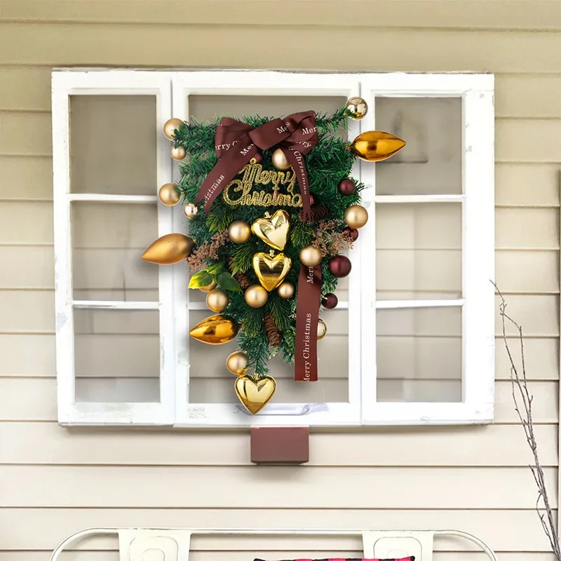Christmas Creative Gold Inverted Hanging Doorplate Christmas Love Gold Ball Inverted Tree Wreath Garden Decoration
Christmas Creative Gold Inverted Hanging Doorplate Christmas Love Gold Ball Inverted Tree Wreath Garden Decoration