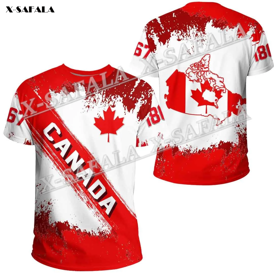 

Canada Guatemala Kenya Australia County Founded Day 3D Print High Definition T-shirt Men Female Top Tee Soft Silky Cold Feeling