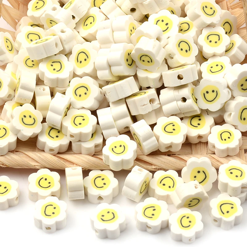 30pcs/Lot White Pattern Flowers Polymer Clay Beads Loose Chips Spacer Beads For Jewelry Making DIY Bracelet Accessories
30pcs/Lot White Pattern Flowers Polymer Clay Beads Loose Chips Spacer Beads For Jewelry Making DIY Bracelet Accessories