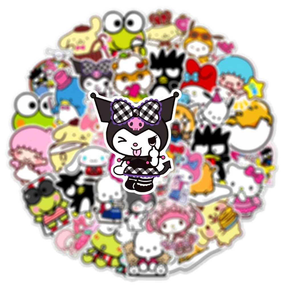 50Pcs Kawaii Sanrio Kuromi Anime Waterproof Stickers Skateboard Guitar Suitcase Freezer Motorcycle Graffiti Decal Sticker Gift
50Pcs Kawaii Sanrio Kuromi Anime Waterproof Stickers Skateboard Guitar Suitcase Freezer Motorcycle Graffiti Decal Sticker Gift
