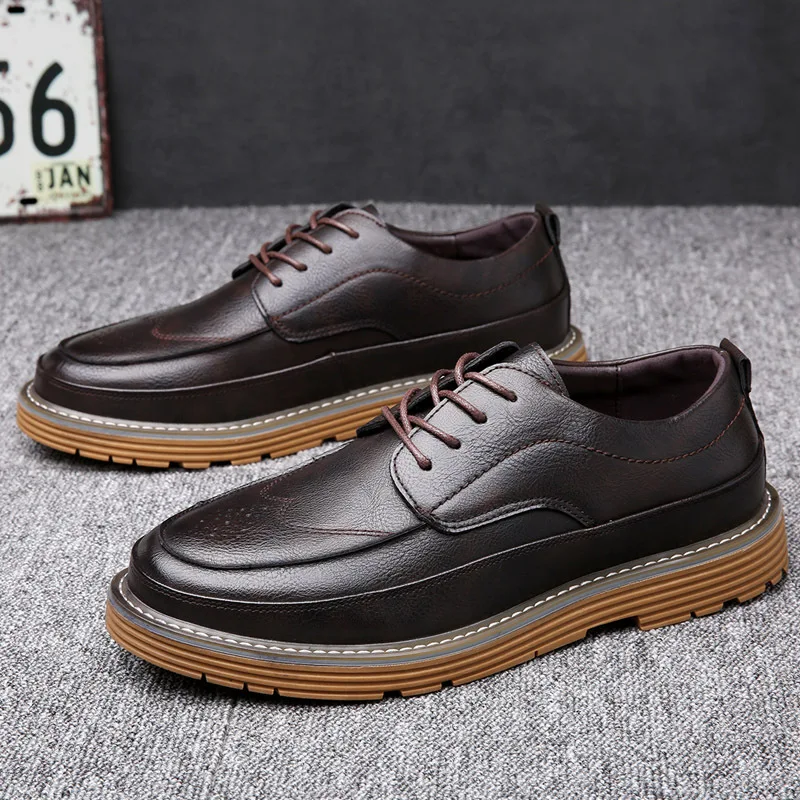 Men Casual Shoes Fashion Brand Classic Casual Men Leather Shoes Black Hot Sale Breathable Business Lace-Up Men Dress Shoes
Men Casual Shoes Fashion Brand Classic Casual Men Leather Shoes Black Hot Sale Breathable Business Lace-Up Men Dress Shoes