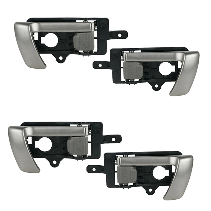 4X Left +Right Side Interior Inner Door Handle For 2007-2012 Hyundai Santa Fe With Gray Knob 82610-2B010 82620-2B010
4X Left +Right Side Interior Inner Door Handle For 2007-2012 Hyundai Santa Fe With Gray Knob 82610-2B010 82620-2B010