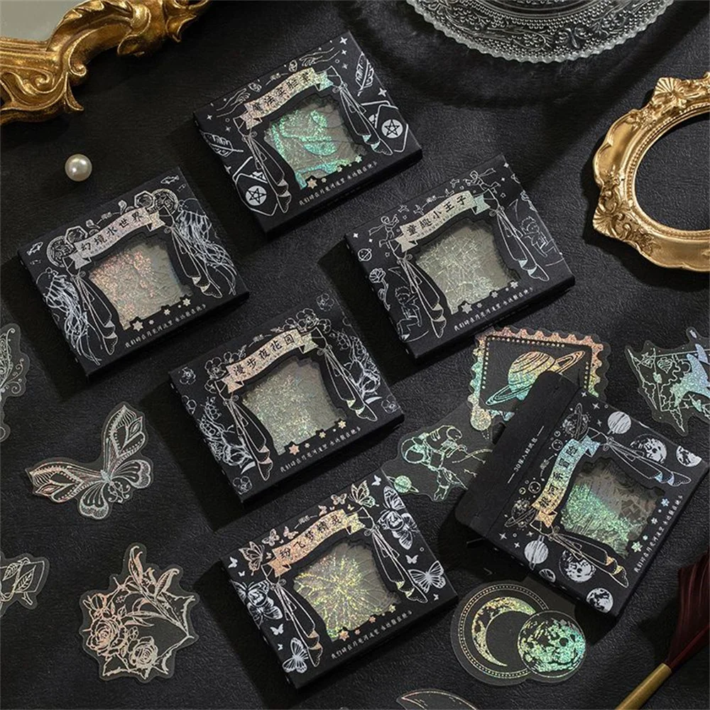 30pcs Dark Night Light Series Stickers Laser DIY Scrapbooking Journaling Hand Account Material Decorative Stationery Stickers
30pcs Dark Night Light Series Stickers Laser DIY Scrapbooking Journaling Hand Account Material Decorative Stationery Stickers