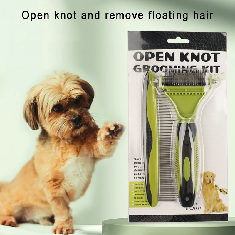 Dog Comb Pet Fur Knot Cutter Dog Grooming Shedding Tools Pet Cat Hair Removal Comb Brush Double Sided Pet Comb for Dogs Cats
Dog Comb Pet Fur Knot Cutter Dog Grooming Shedding Tools Pet Cat Hair Removal Comb Brush Double Sided Pet Comb for Dogs Cats