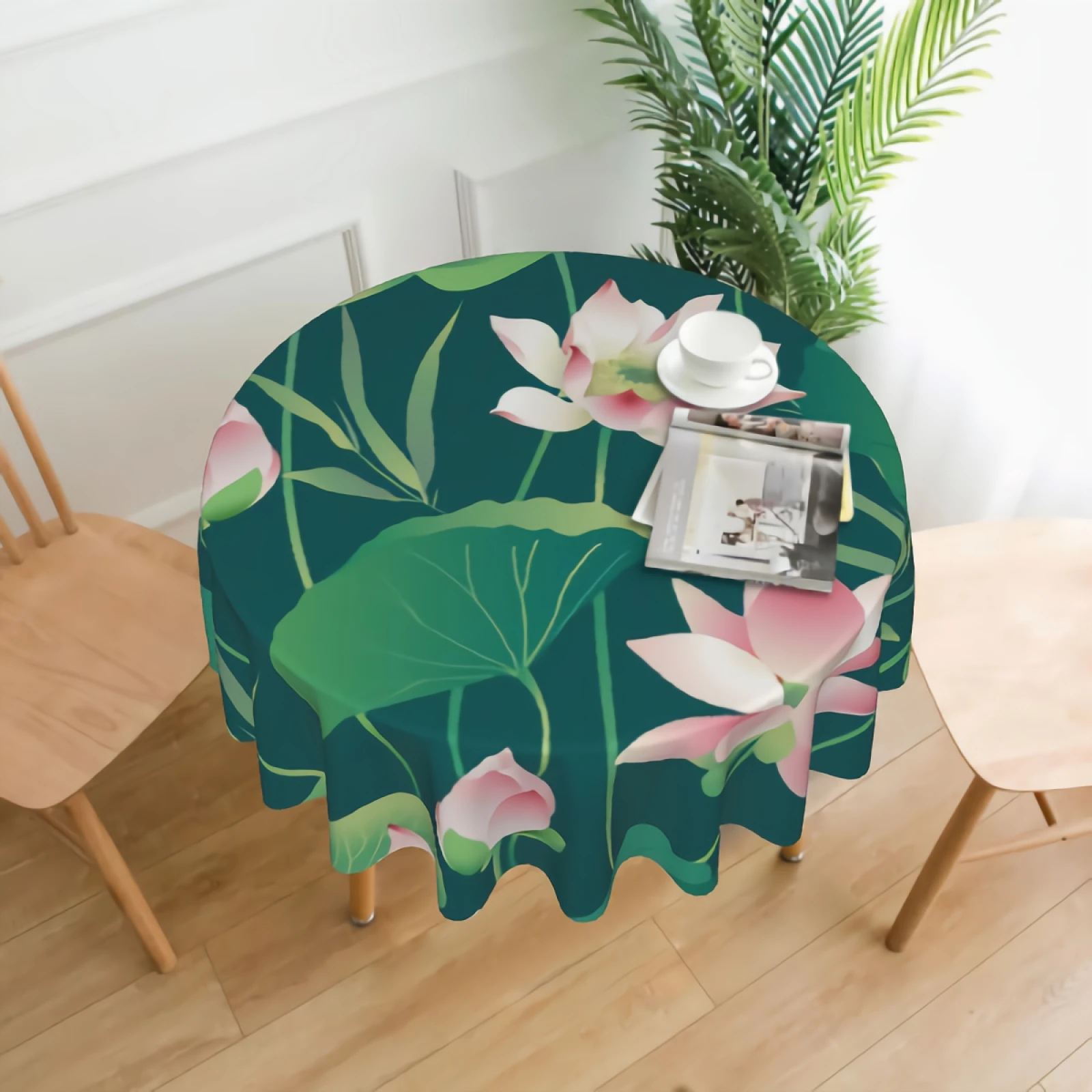 Watercolor Lotus Flower Pattern Round Table Cover Anti-Wrinkle Polyester for Home Kitchen Wedding Tabletop Decoration-60 Inches
Watercolor Lotus Flower Pattern Round Table Cover Anti-Wrinkle Polyester for Home Kitchen Wedding Tabletop Decoration-60 Inches