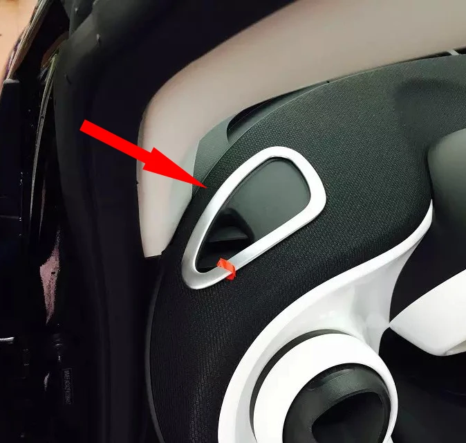 

Для Benz Smart Fortwo 2014 2015 2016 2017 ABS Хромированная Внутренняя Крышка вентиляционного отверстия отделка автомобильные аксессуары наклейки W4